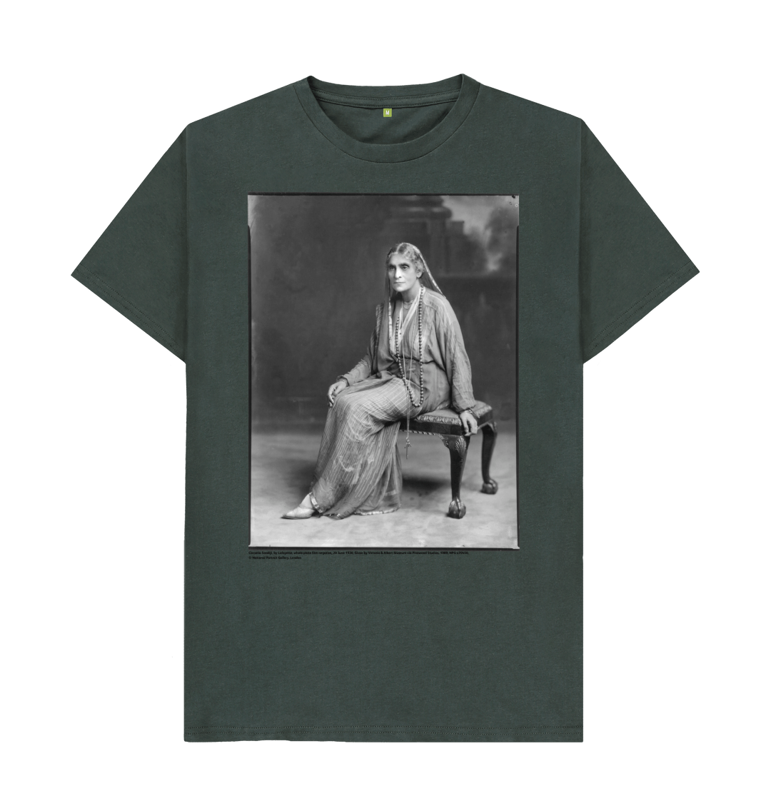 Dark grey printed t shirt front