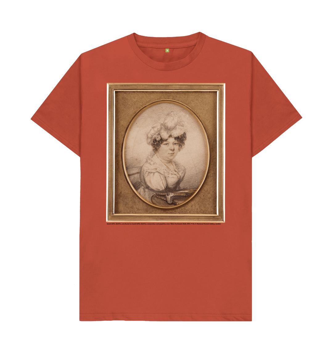Rust printed t shirt front