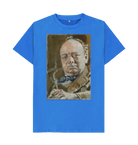 Bright Blue Printed T-shirt Front