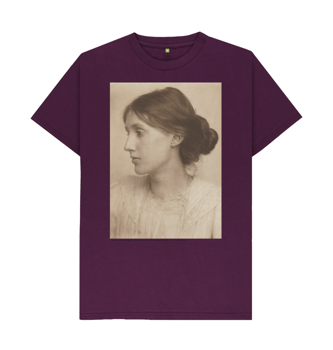 Purple printed t shirt front