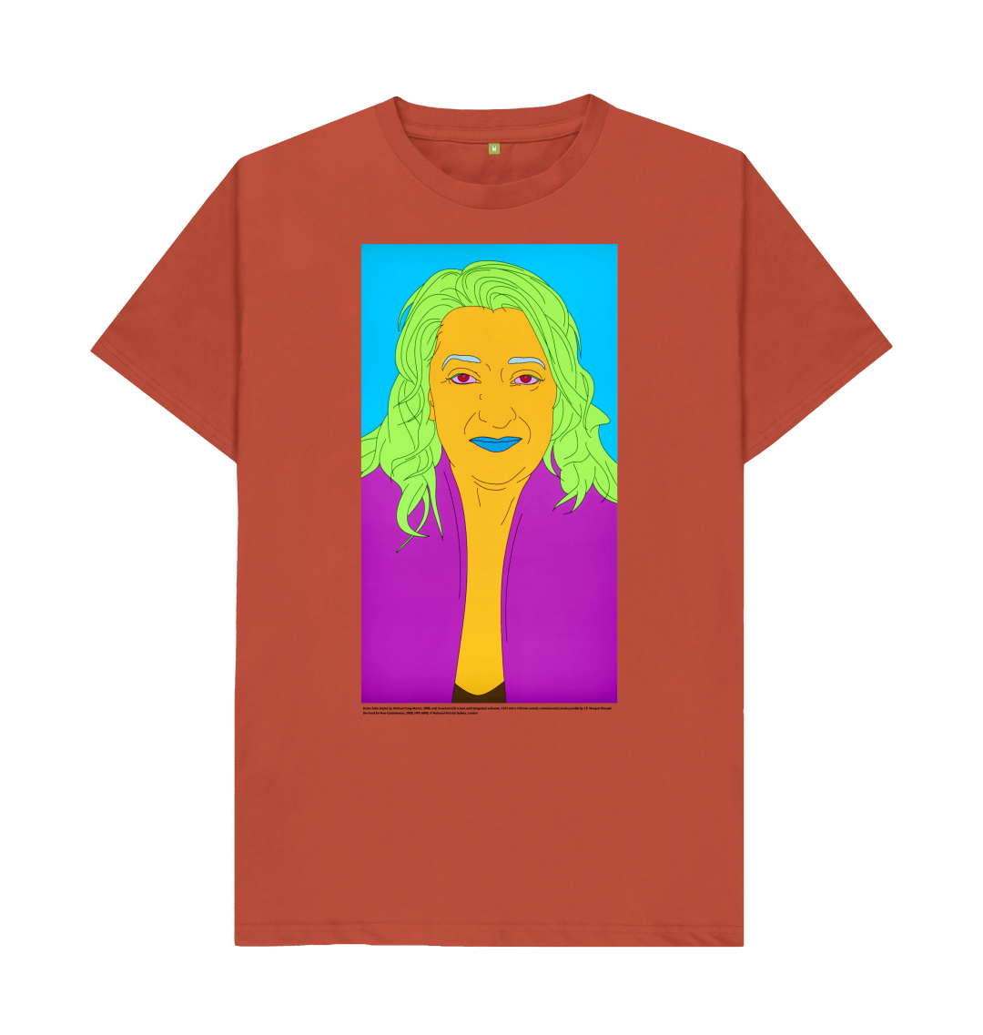 Rust printed t shirt front