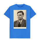 Bright Blue Printed T-shirt Front
