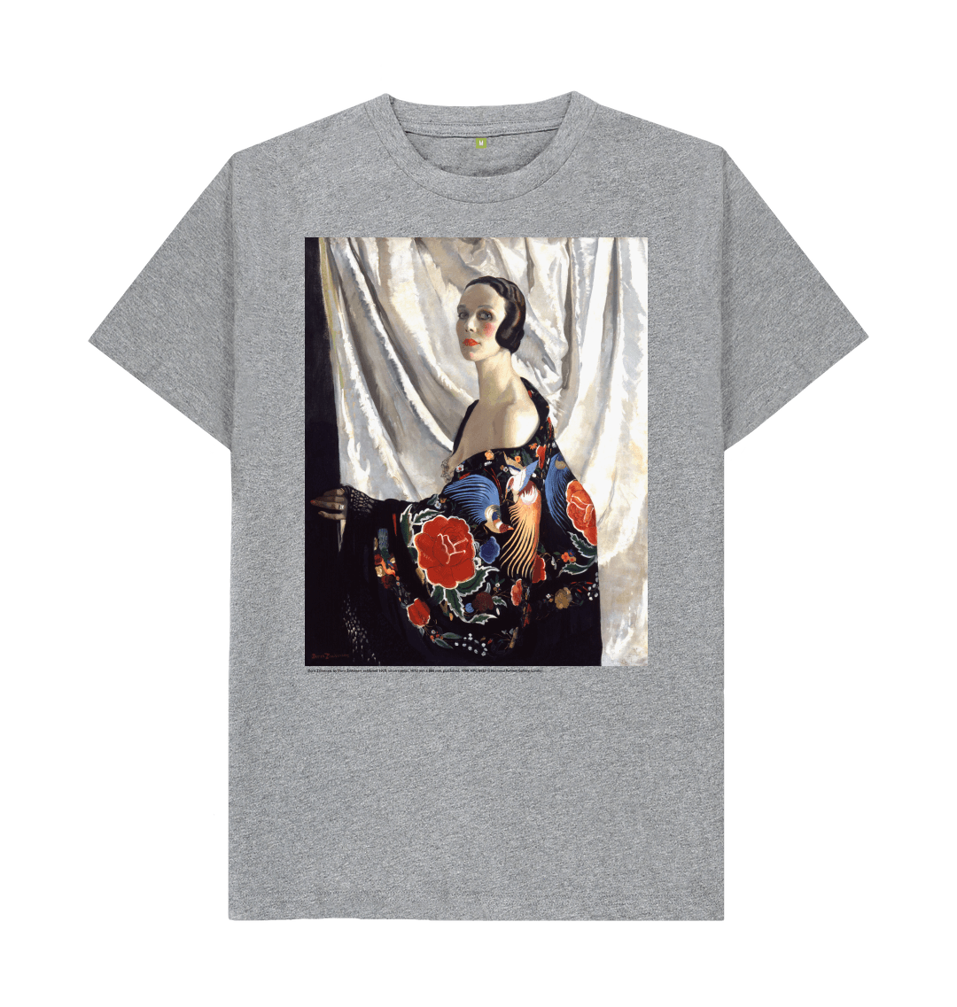 Athletic grey printed t shirt front