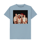 Stone Blue Printed T-shirt Front
