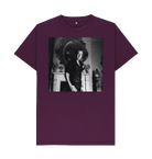 Purple Printed T-shirt Front