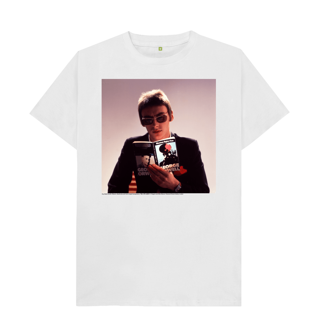 White printed t shirt front