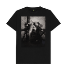 Black Printed T-shirt Front