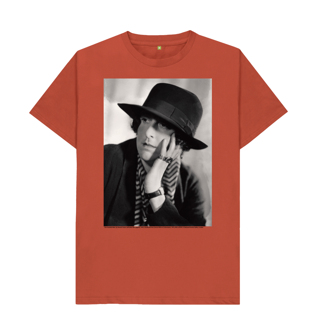 Rust printed t shirt front