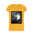 Mustard Printed T-shirt Front