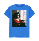 Bright Blue Printed T-shirt Front
