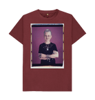 Red Wine Printed T-shirt Front