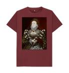 Red Wine Printed T-shirt Front