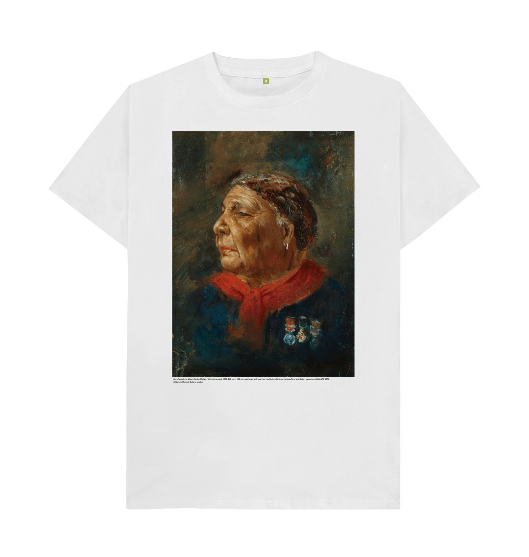 White printed t shirt front