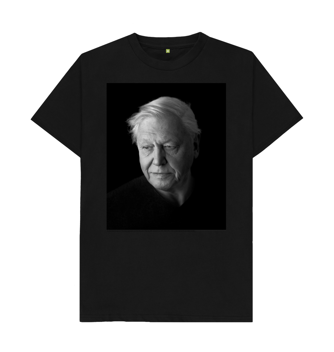 Black printed t shirt front
