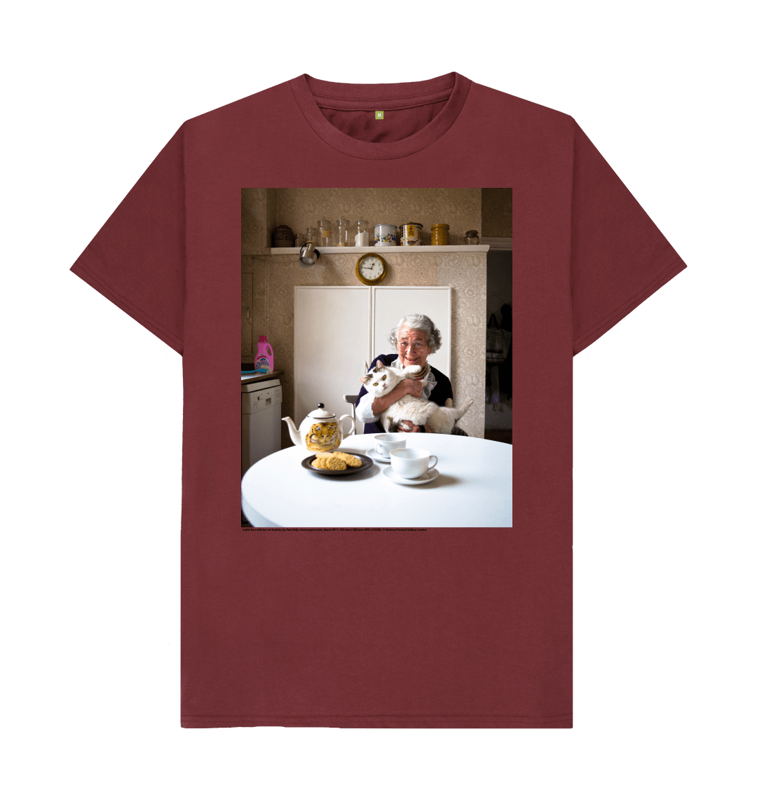 Red wine printed t shirt front
