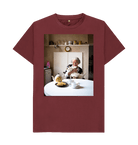 Red Wine Printed T-shirt Front