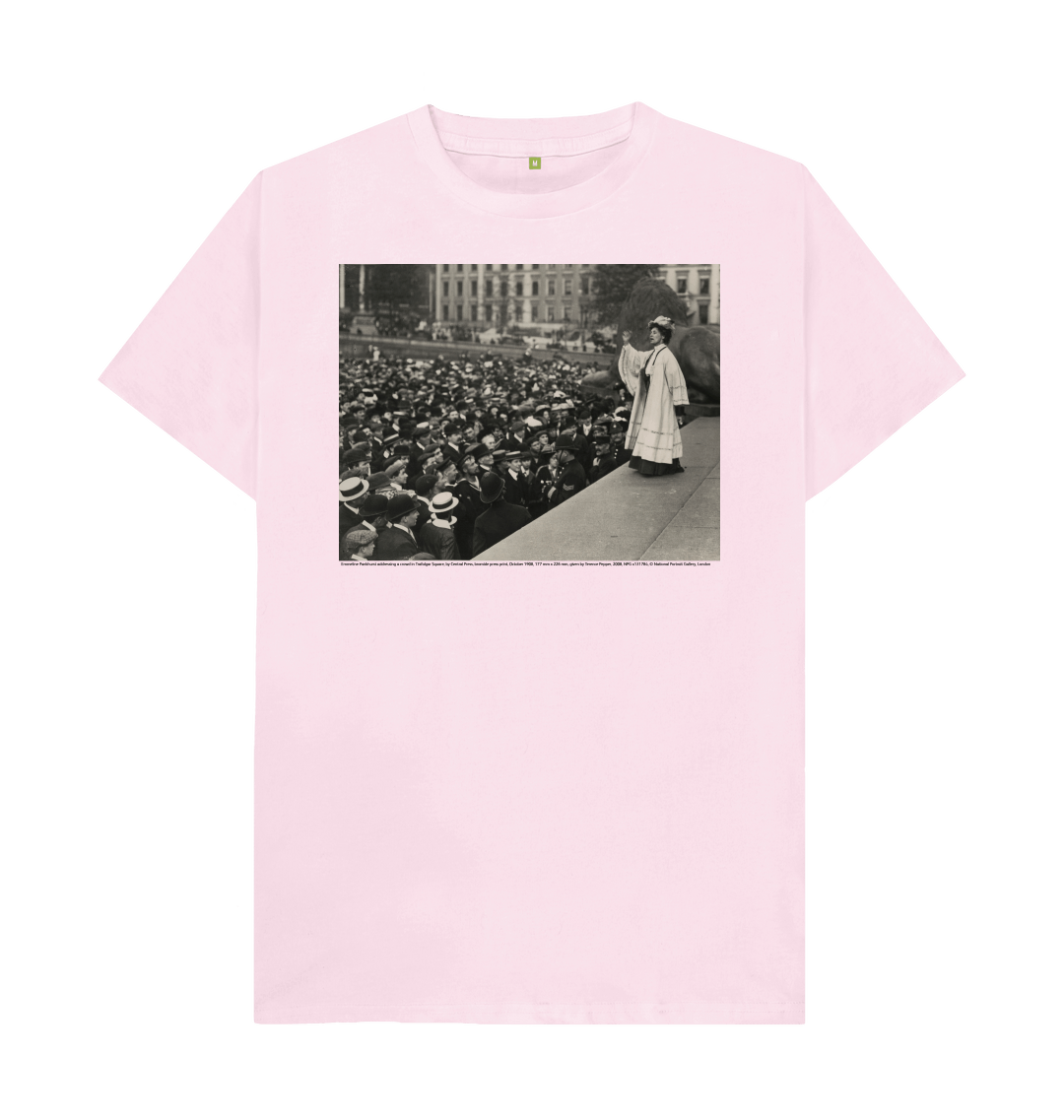 Pink printed t shirt front