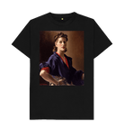 Black Printed T-shirt Front