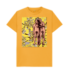 Mustard Printed T-shirt Front