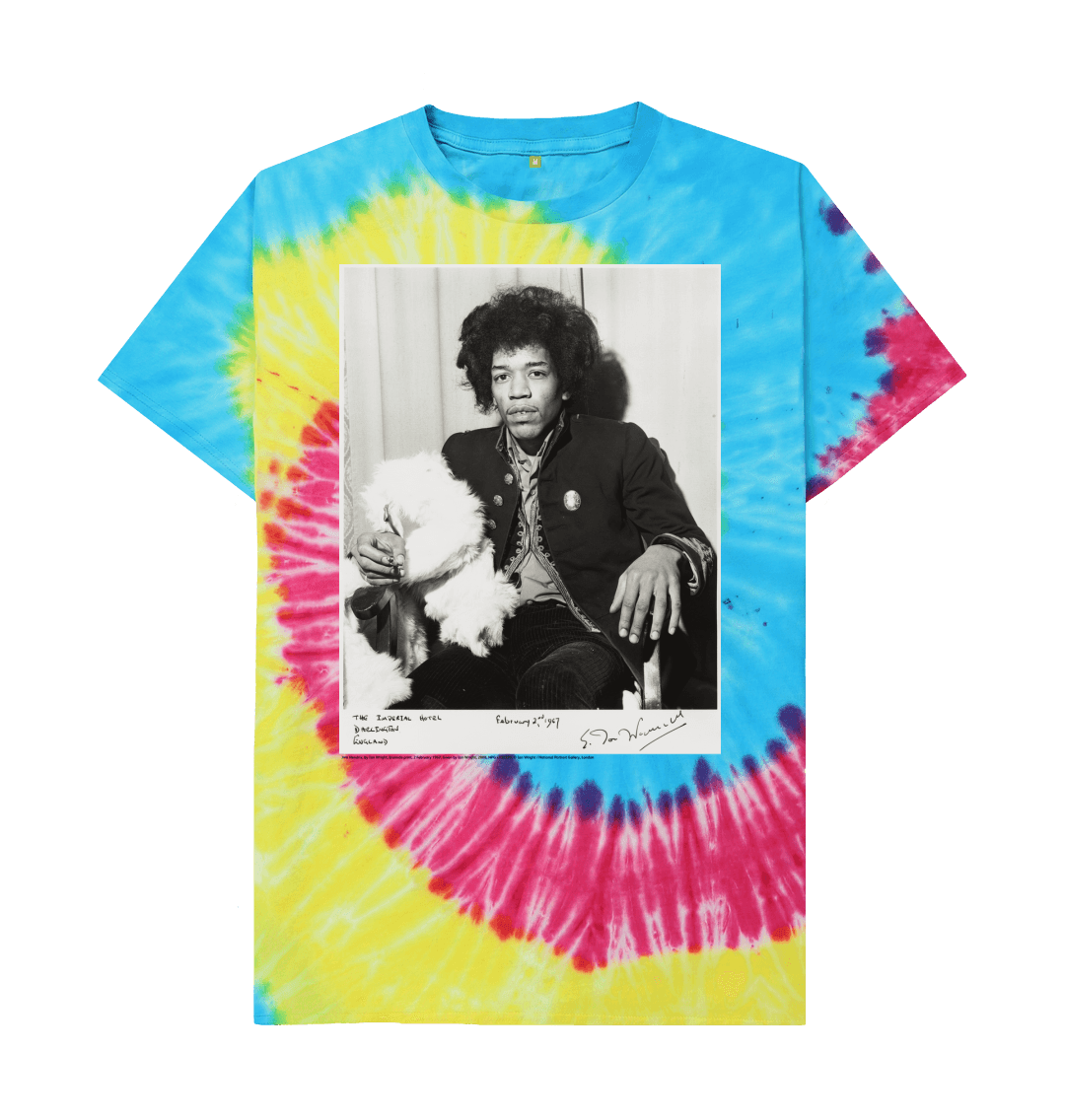Tie dye printed t shirt front