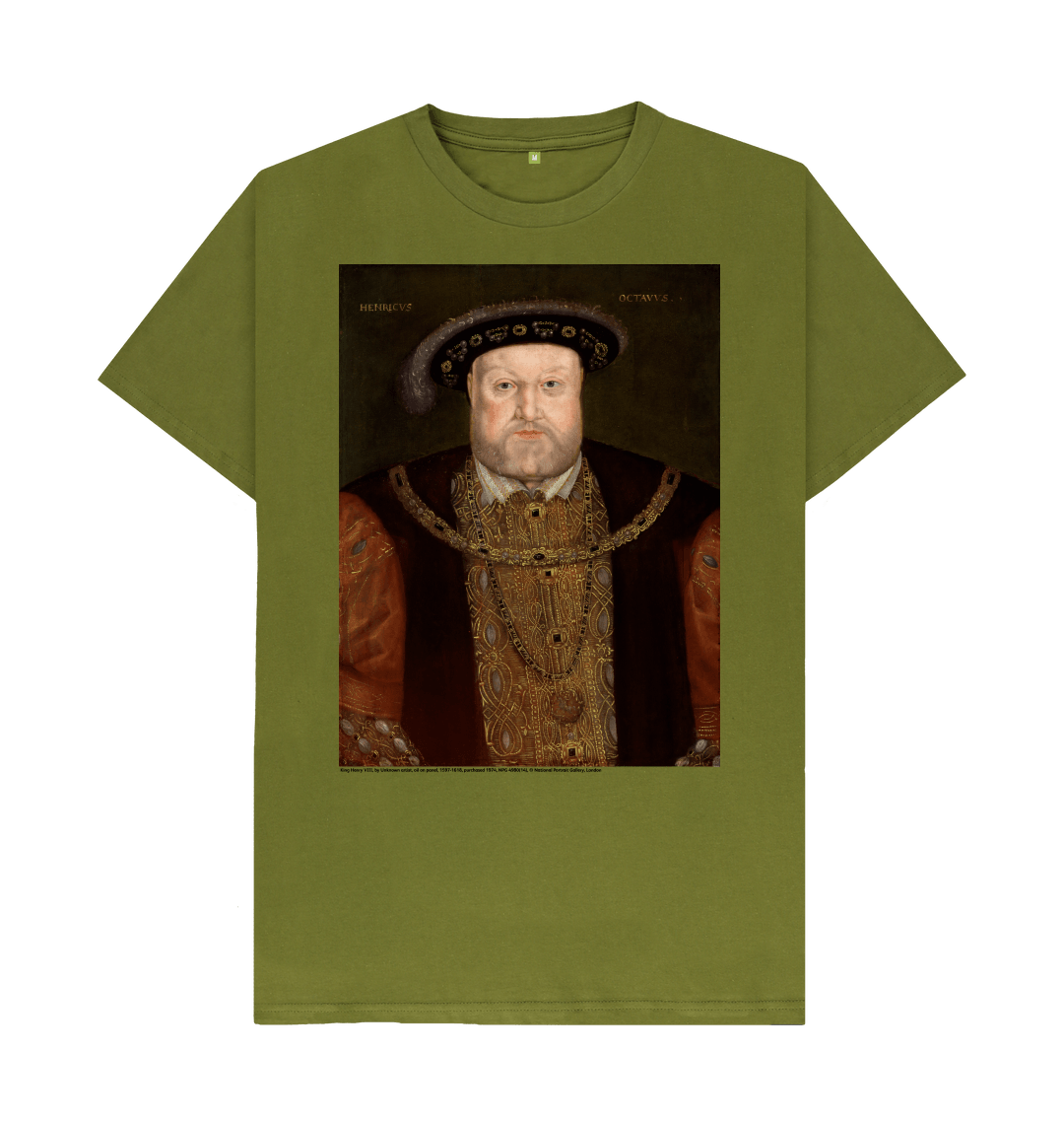 Moss green printed t shirt front