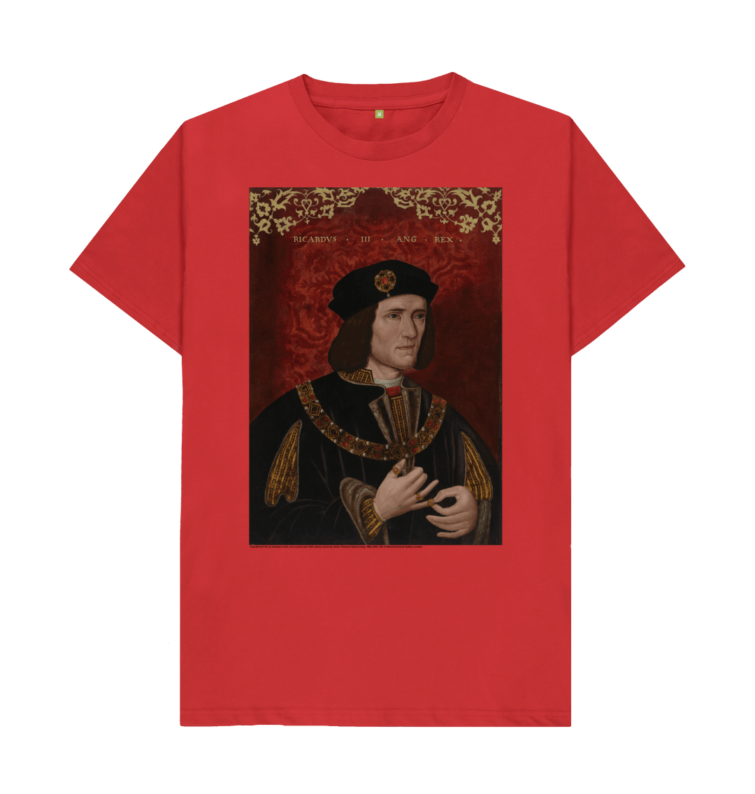 Red printed t shirt front