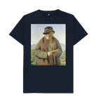 Navy Blue Printed T-shirt Front
