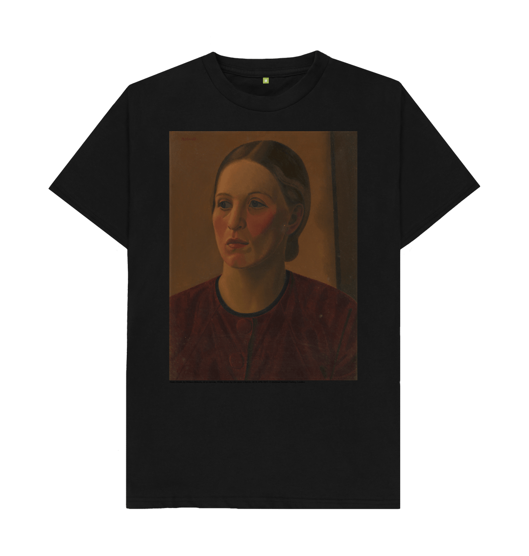 Black printed t shirt front