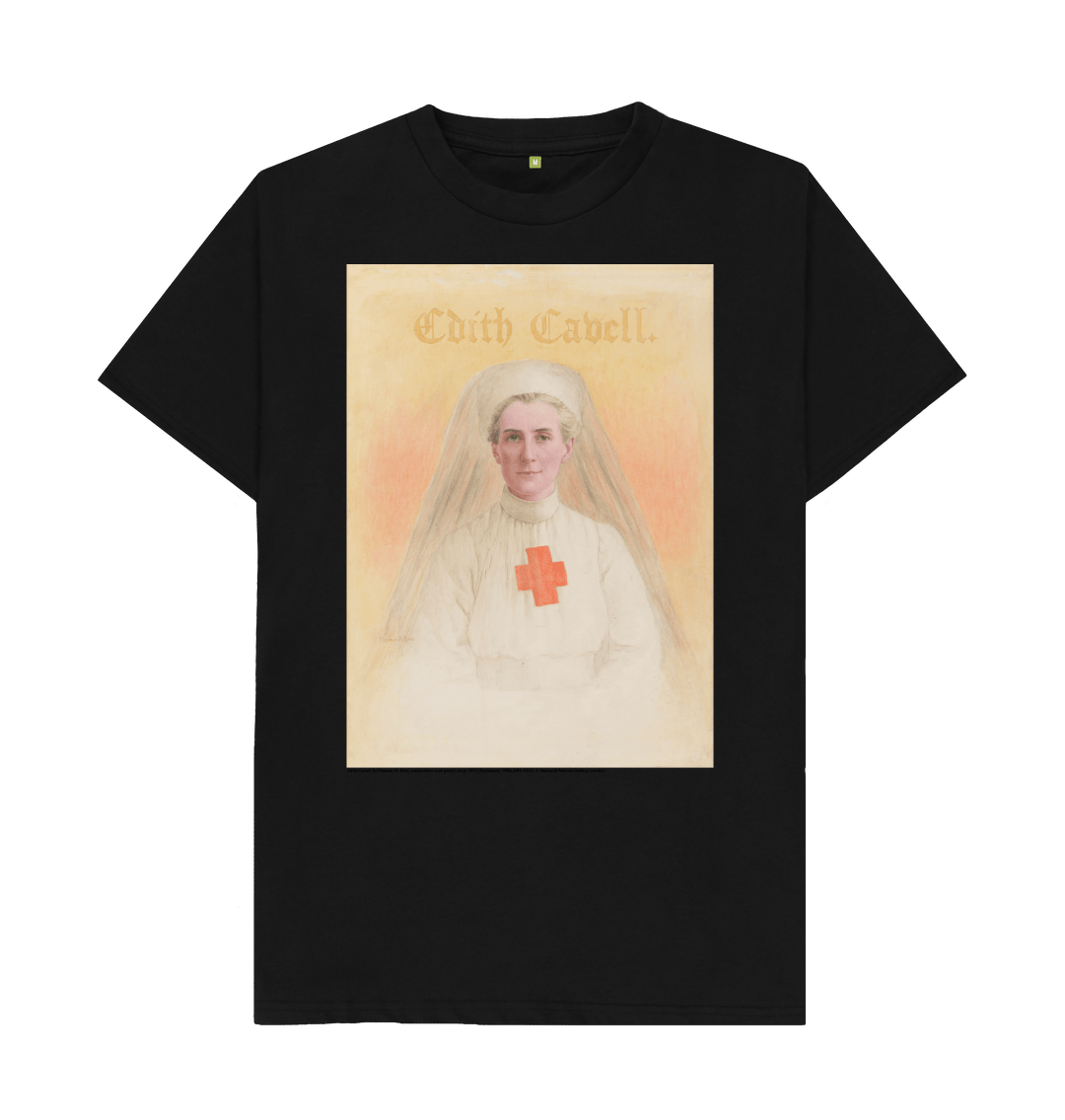 Black printed t shirt front