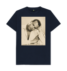 Navy Blue Printed T-shirt Front