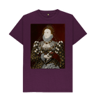 Purple Printed T-shirt Front