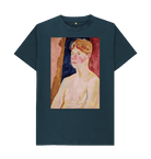 Denim Blue Printed T-shirt Front