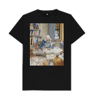 Black Printed T-shirt Front