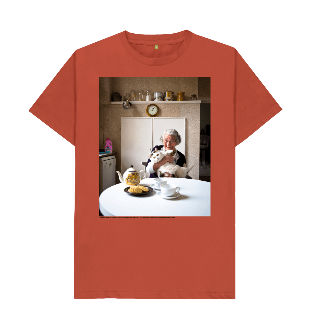 Rust printed t shirt front