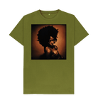 Moss Green Printed T-shirt Front