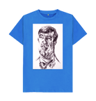 Bright Blue Printed T-shirt Front
