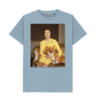 Stone Blue Printed T-shirt Front