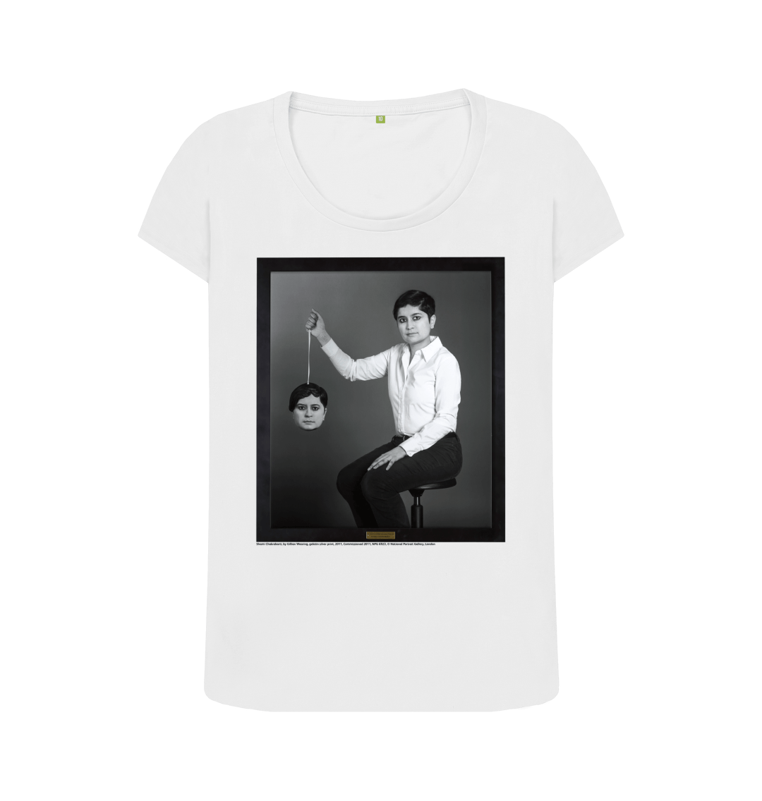 White printed t shirt front