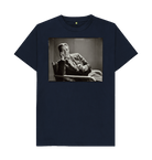 Navy Blue Printed T-shirt Front