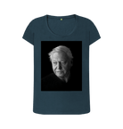 Denim Blue Printed T-shirt Front
