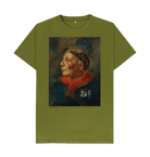 Moss Green Printed T-shirt Front