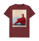 Red Wine Printed T-shirt Front