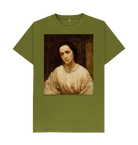 Moss Green Printed T-shirt Front