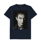 Navy Blue Printed T-shirt Front