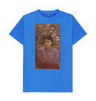 Bright Blue Printed T-shirt Front