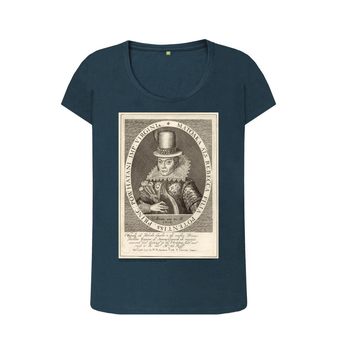 Denim blue printed t shirt front