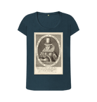 Denim Blue Printed T-shirt Front