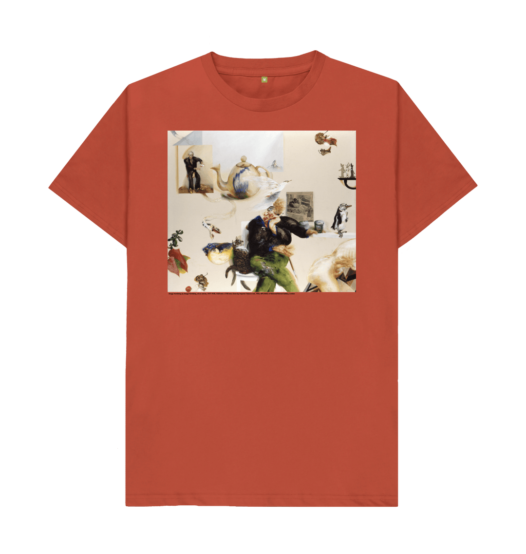 Rust printed t shirt front