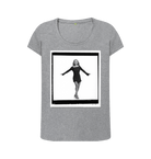 Athletic Grey Printed T-shirt Front