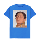 Bright Blue Printed T-shirt Front